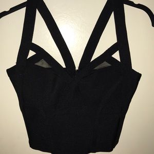 Black Bandage Bra Top